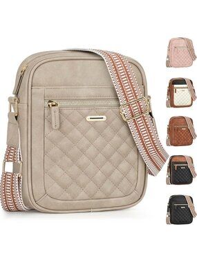 Women's Grey Small Shoulder Bags with Adjustable Strap for Travel Workout